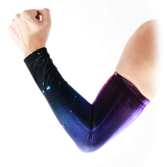 Sublimation Glaxy Print Compression Arm Sleeve for Outdoor Sports Buy Arm Sleeve Wholesale